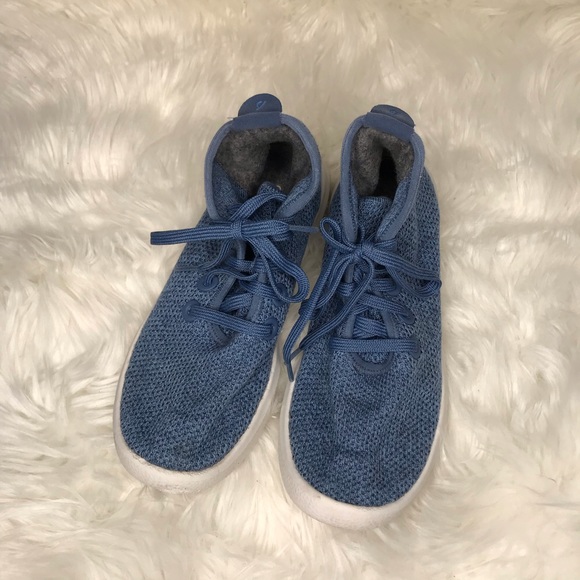 Allbirds Tree Topper High Top Sneakers blue Size 7 - Picture 2 of 9